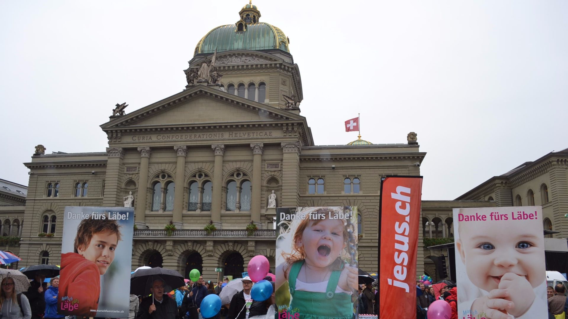 "Marsch fürs Läbe" 2016 auf dem Bundesplatz Bern