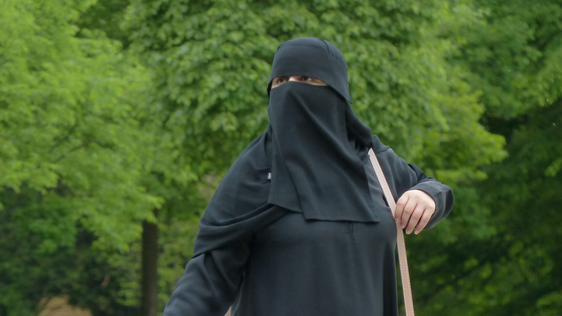 Muslimin mit Niqab
