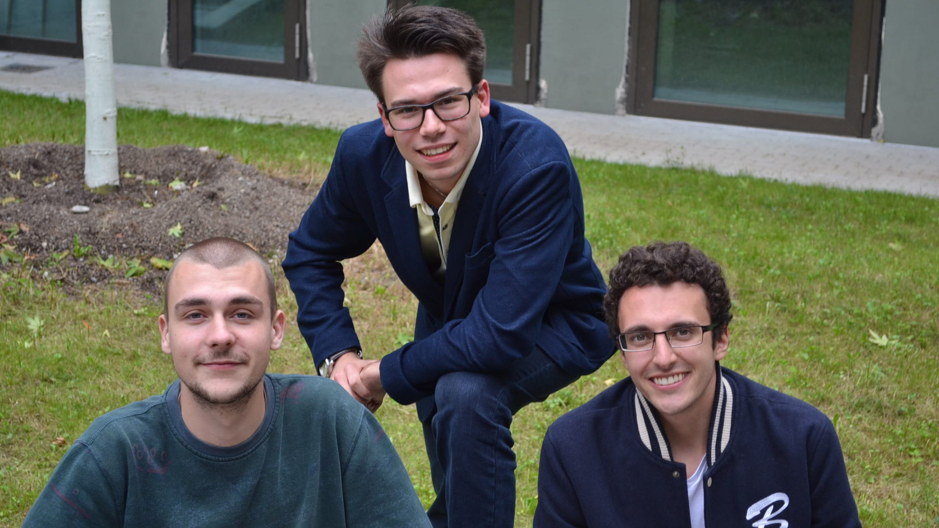 Filmcrew (v.l.n.r.): Nino Burkhard, Silvan M. Hohl, Ahren Merz