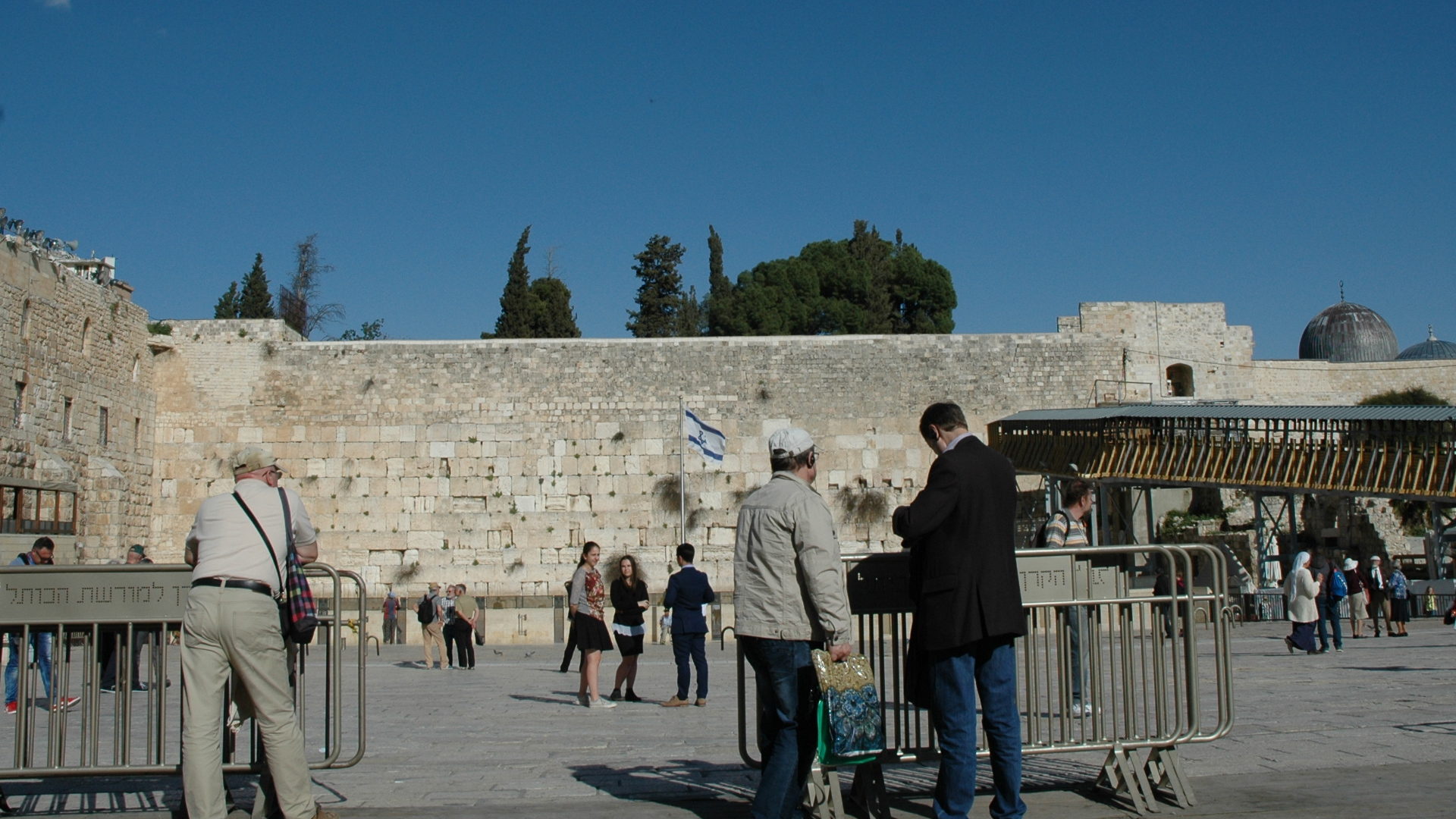 Die Klagemauer in Jerusalem.