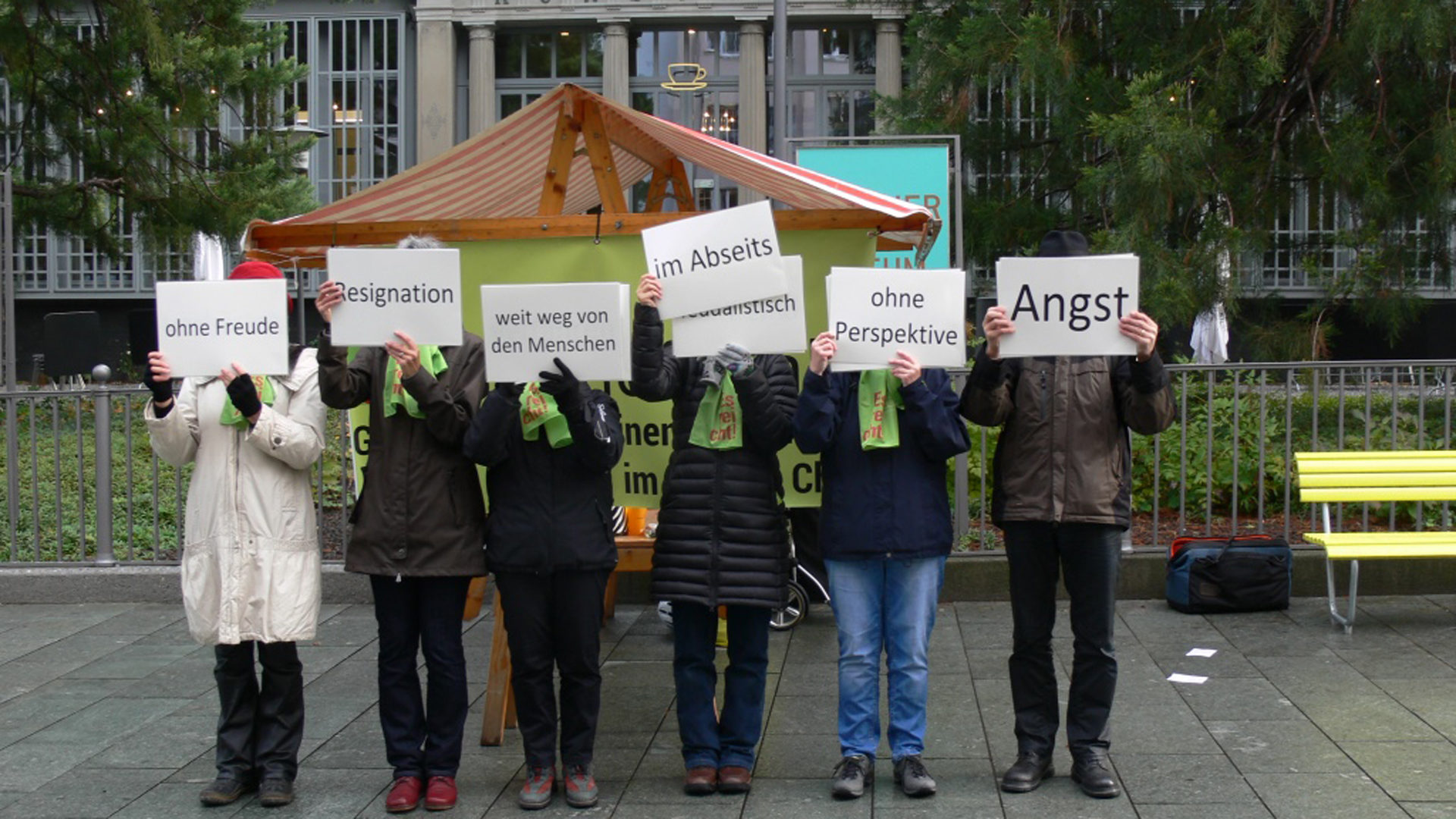 Unterschriftensammlung Allianz "Es reicht"
