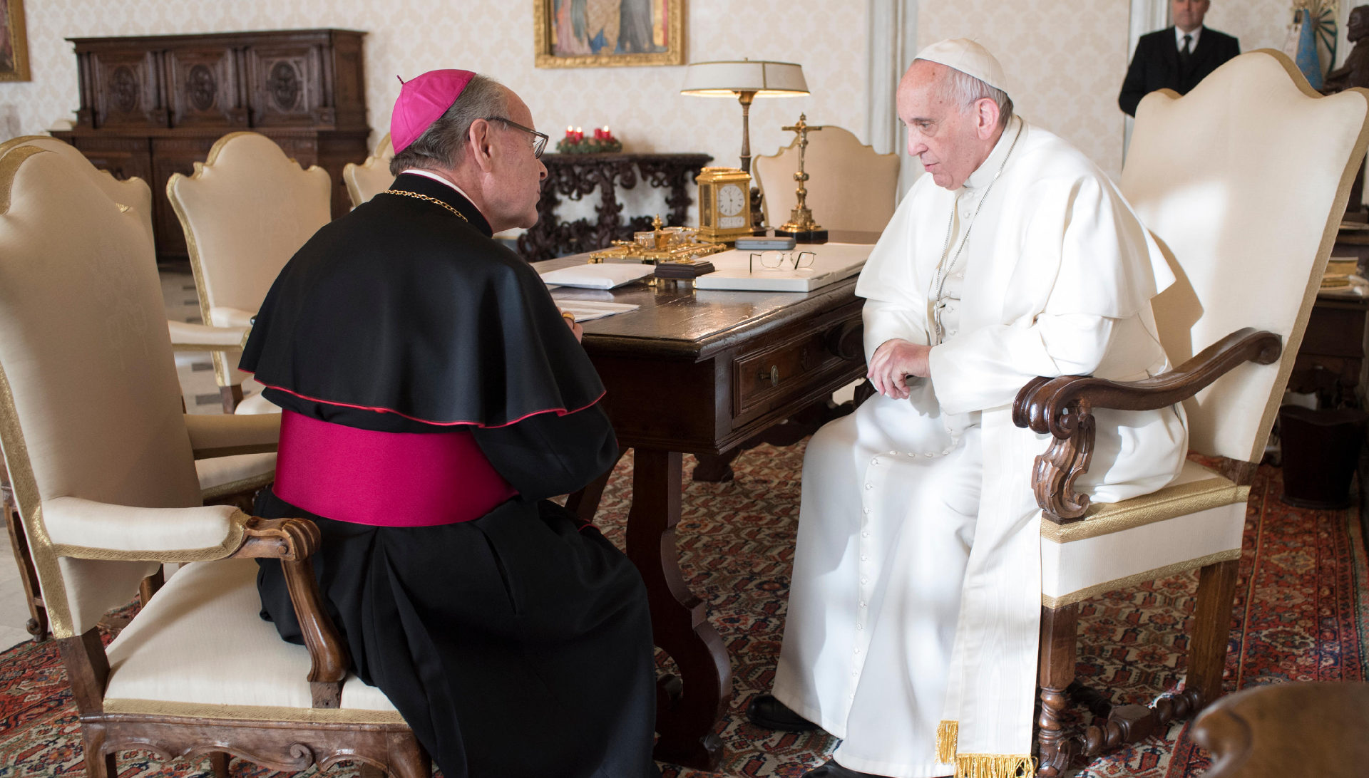 Bischof Vitus Huonder bei Papst Franziskus