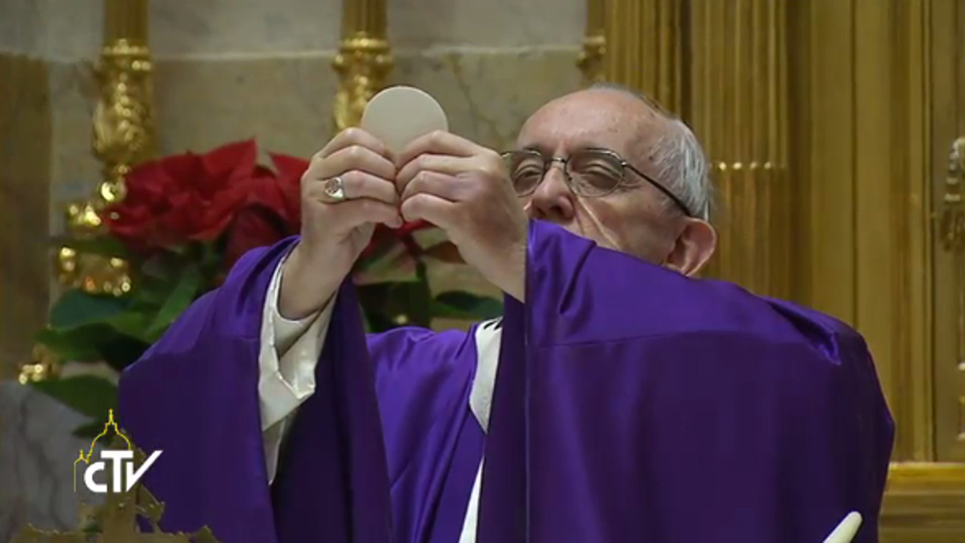 Papst Franziskus feiert die Eucharistie an seinem Geburtstag
