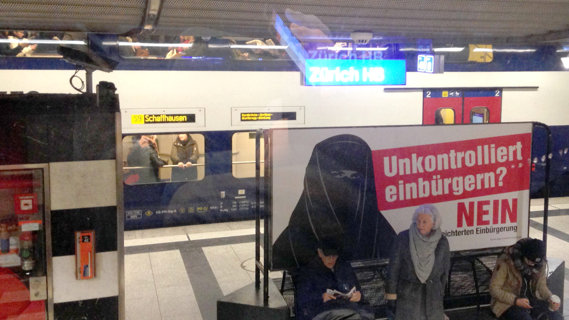Anti-Burka-Plakat