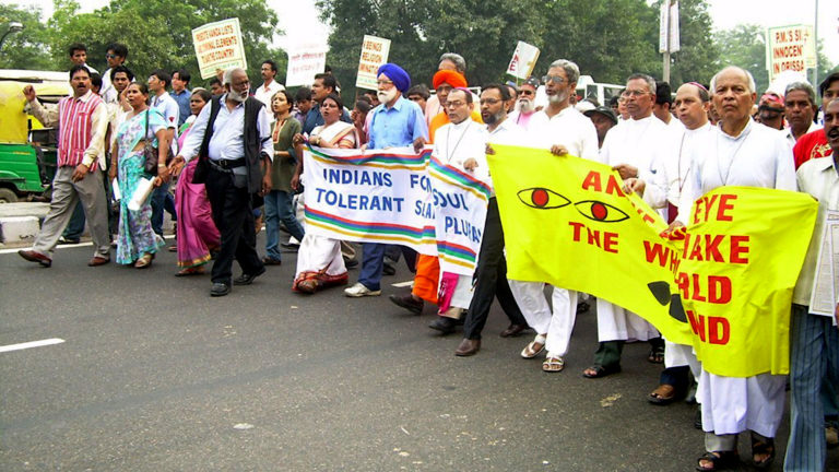 Marsch gegen Christenverfolgung in Indien. | southasia.oneworld.net
