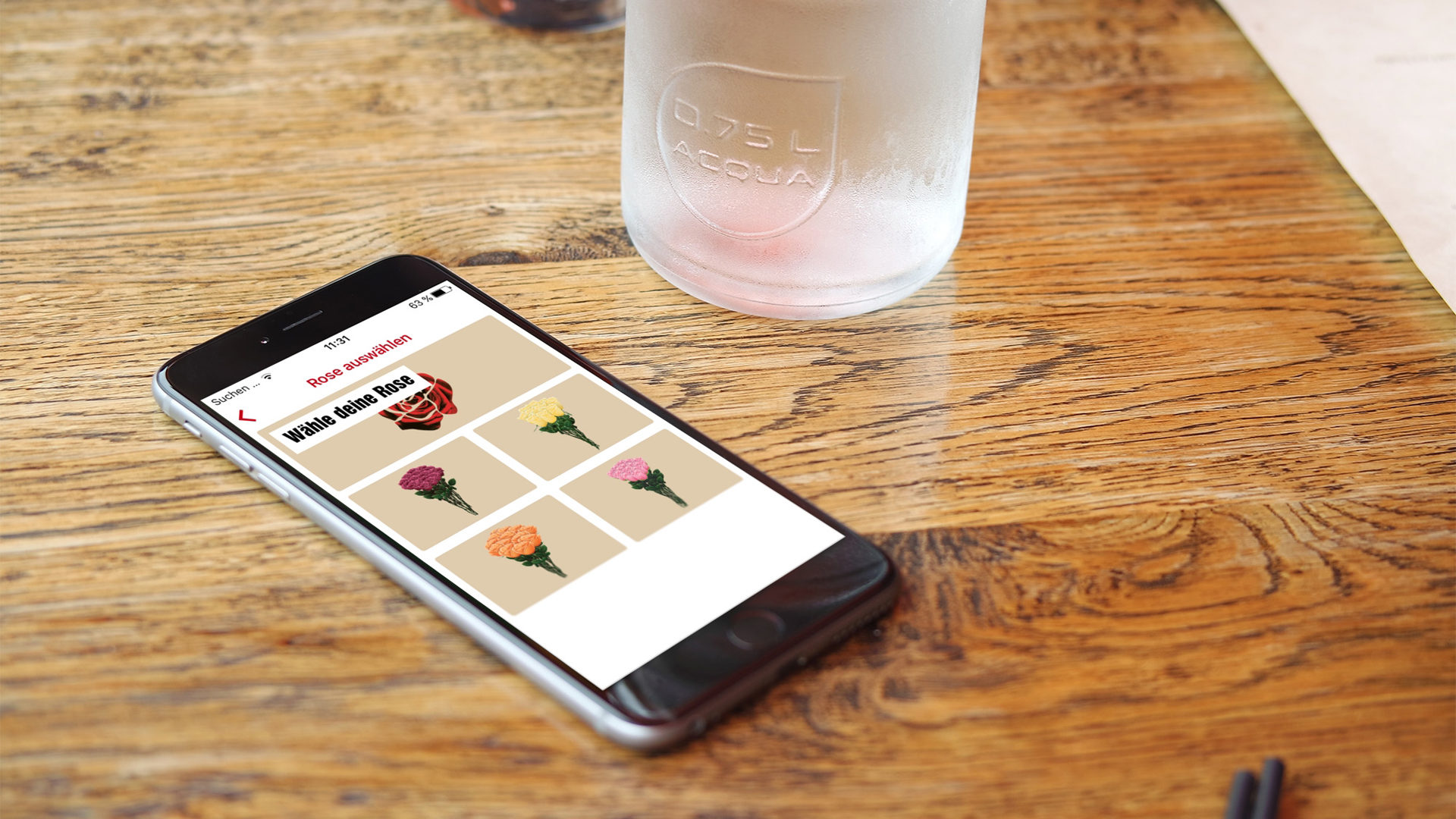 Die App «Give a Rose» zur Rosenaktion 2017