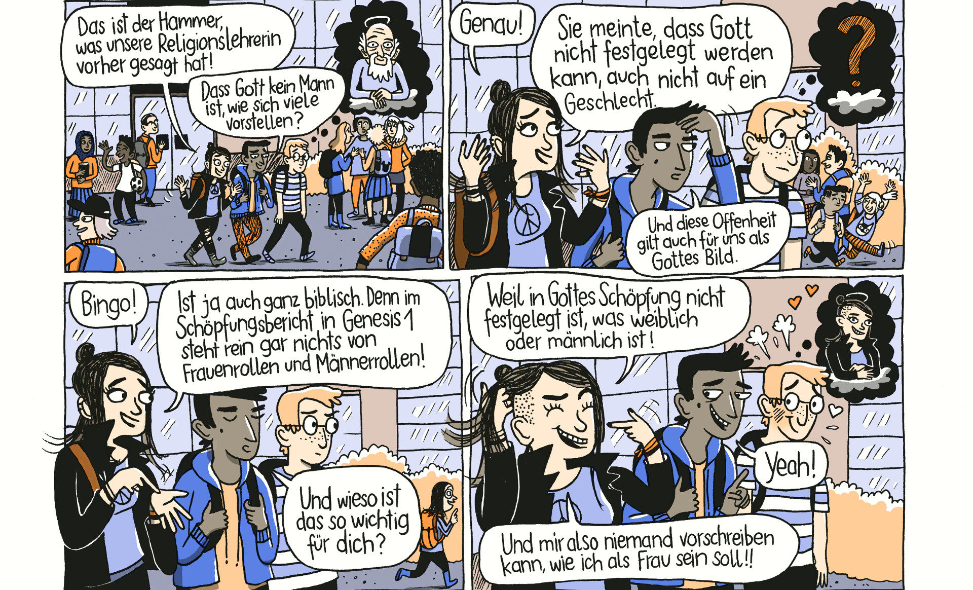 Comic in "Let's talk about gender"
