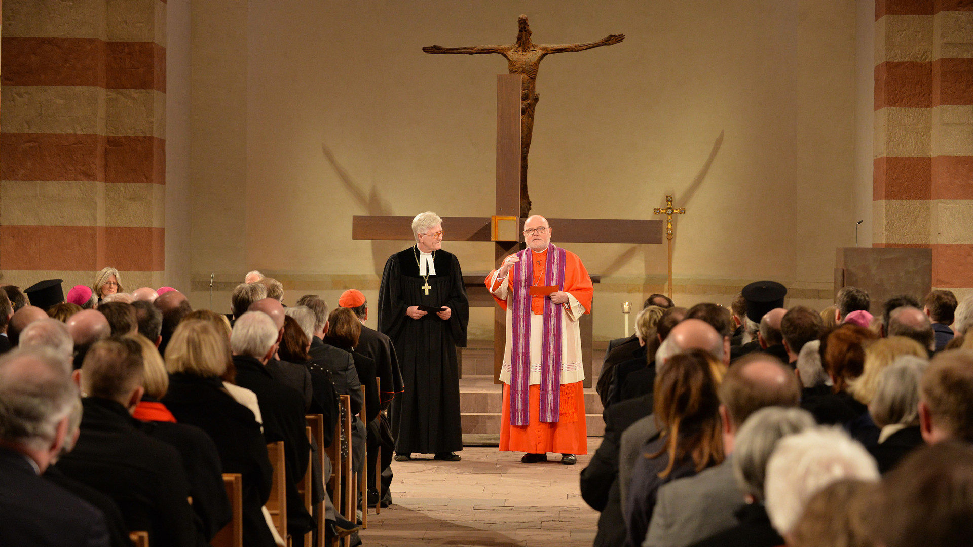 Heinrich Bedford-Strohm und Kardinal Reinhard Marx im Versöhnungsgottesdienst.