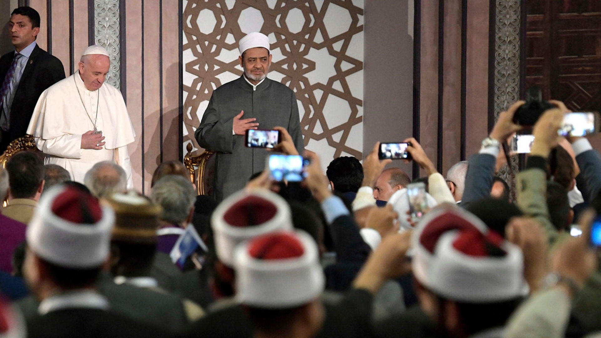 Papst Franziskus und Scheich Ahmed el-Tayeb in Kairo