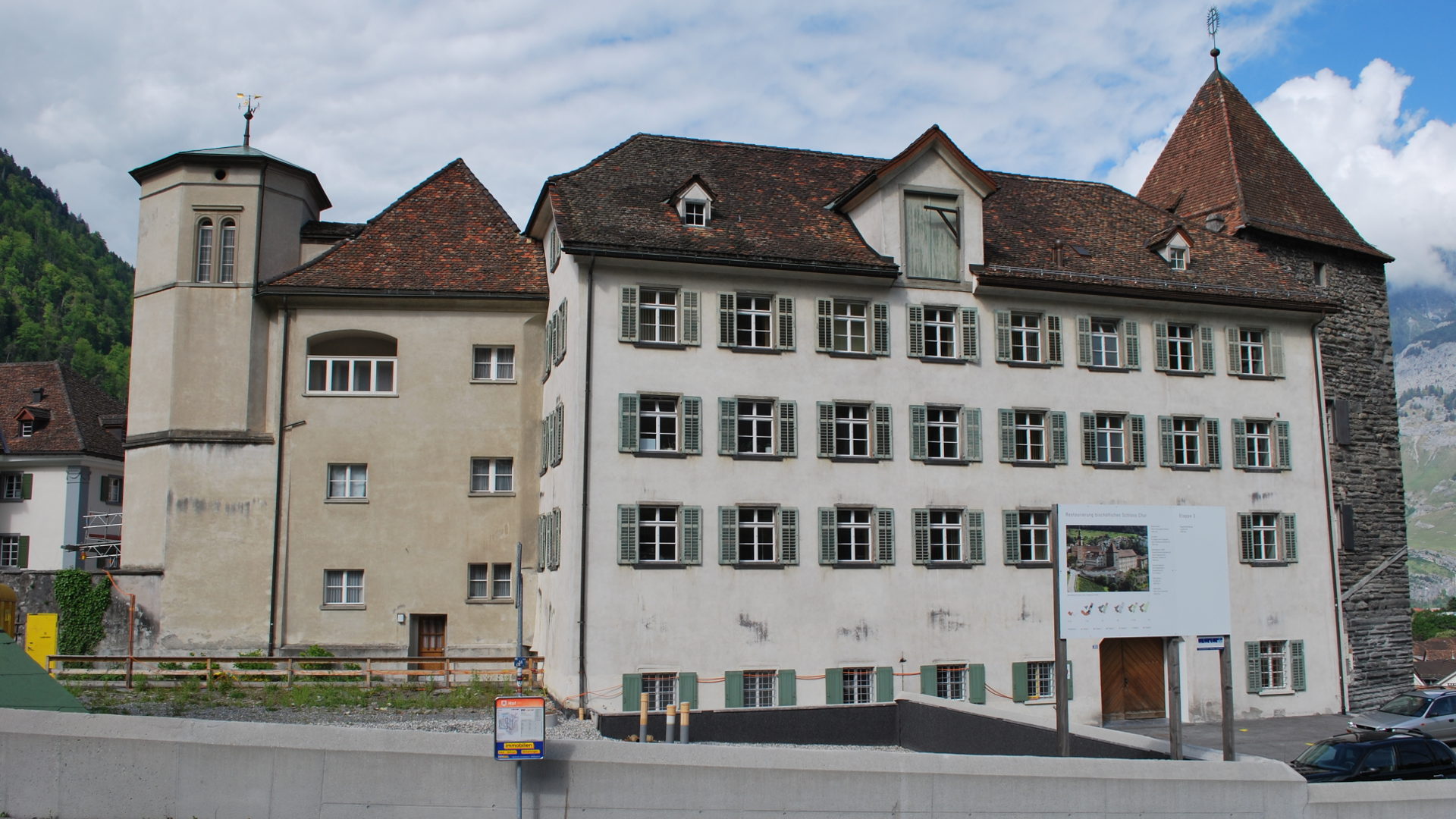 Das bischöfliche Schloss in Chur