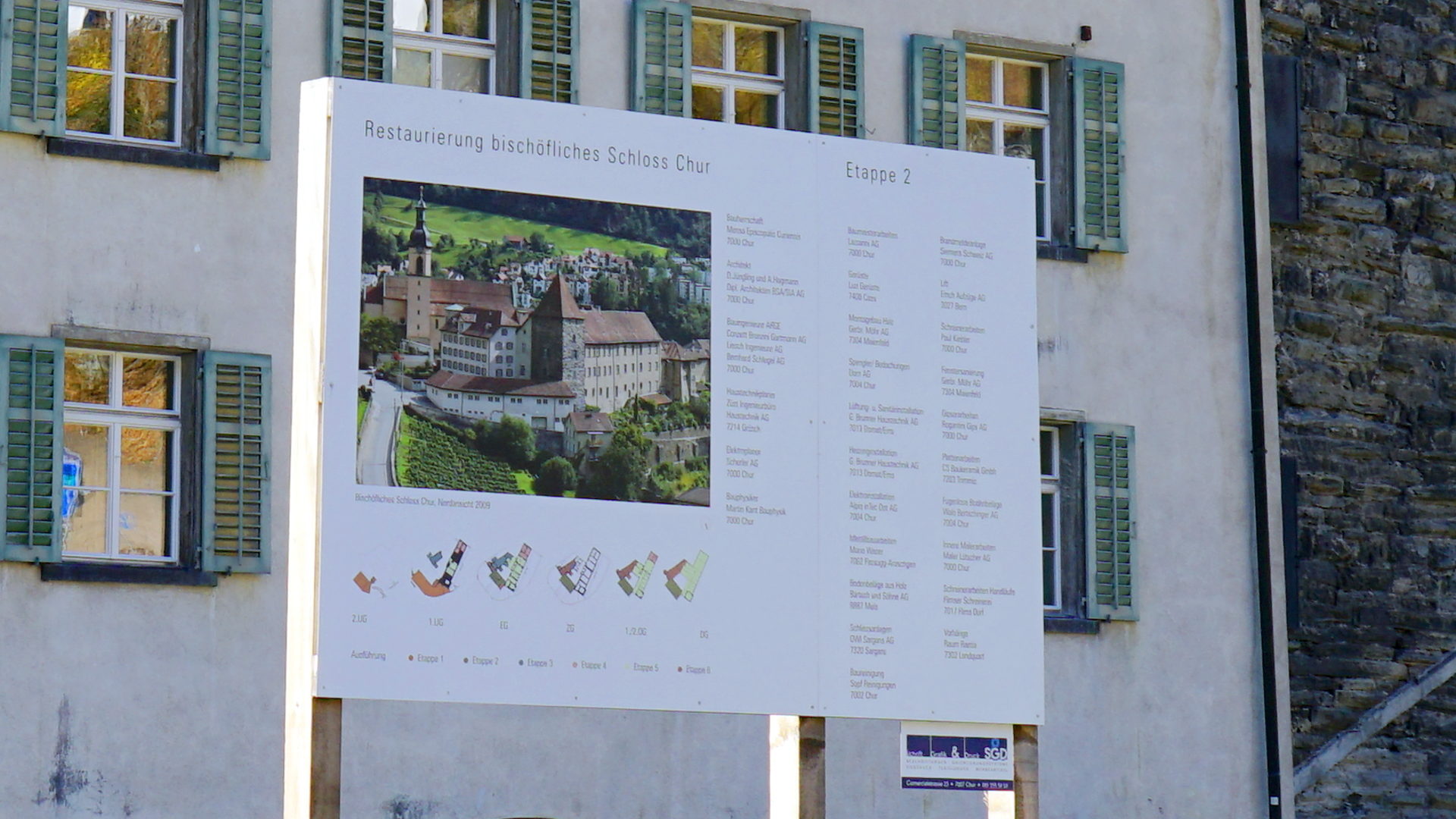 Restaurierung bischöfliches Schloss Chur