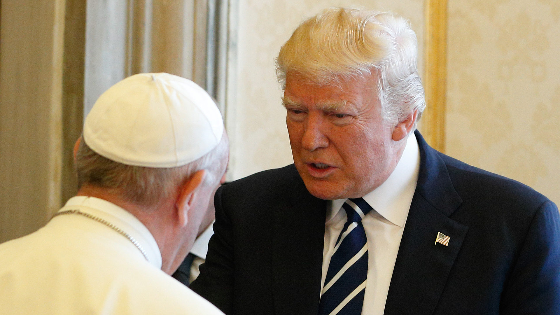 Donald Trump 2017 im Vatikan