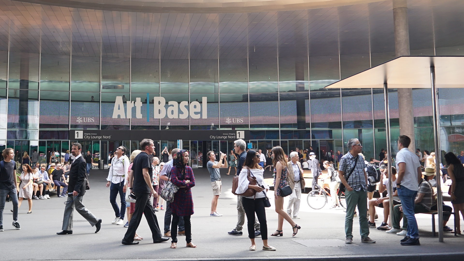 Eingang zur "Art Basel".