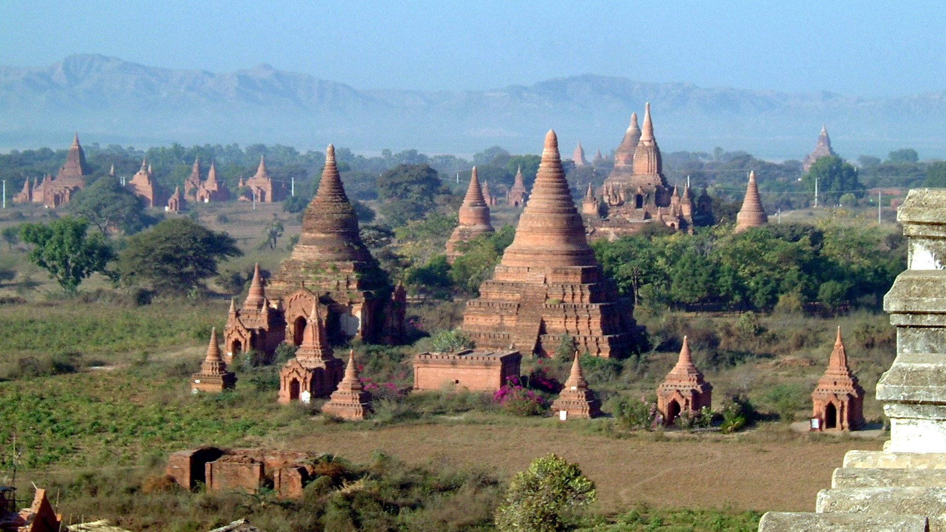 Tempelbezirk in Myanmar
