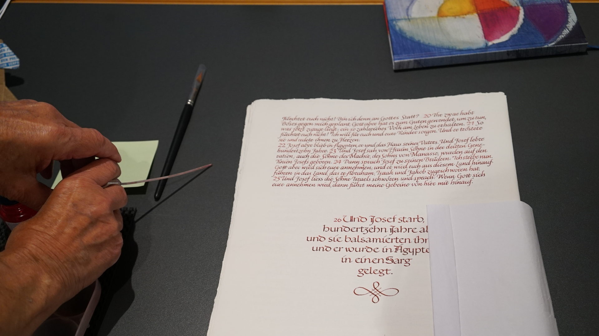 Arbeiten im Skriptorium