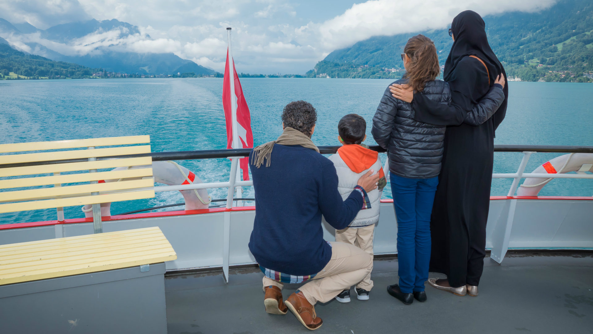 Arabische Touristen in der Schweiz.