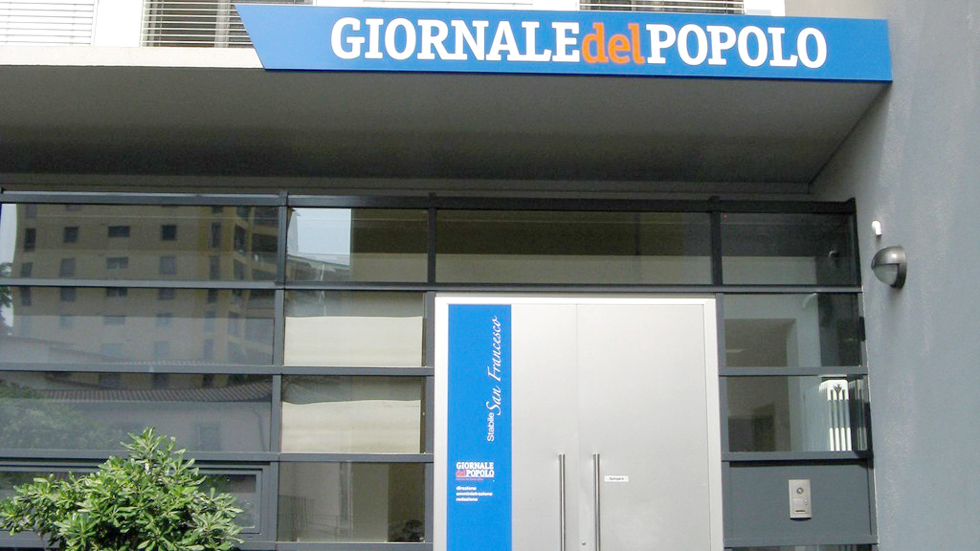 Eingang des Giornale del Popolo
