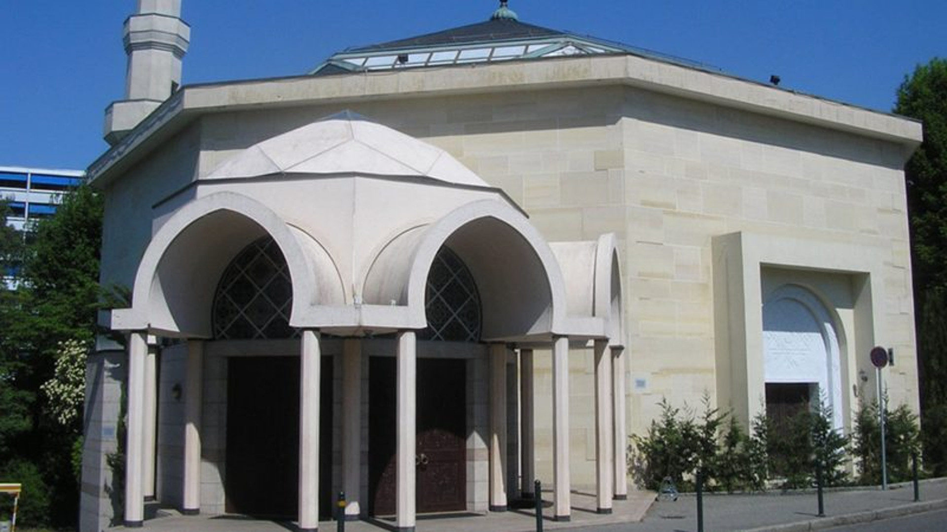 Die Genfer Moschee in Petit-Saconnex