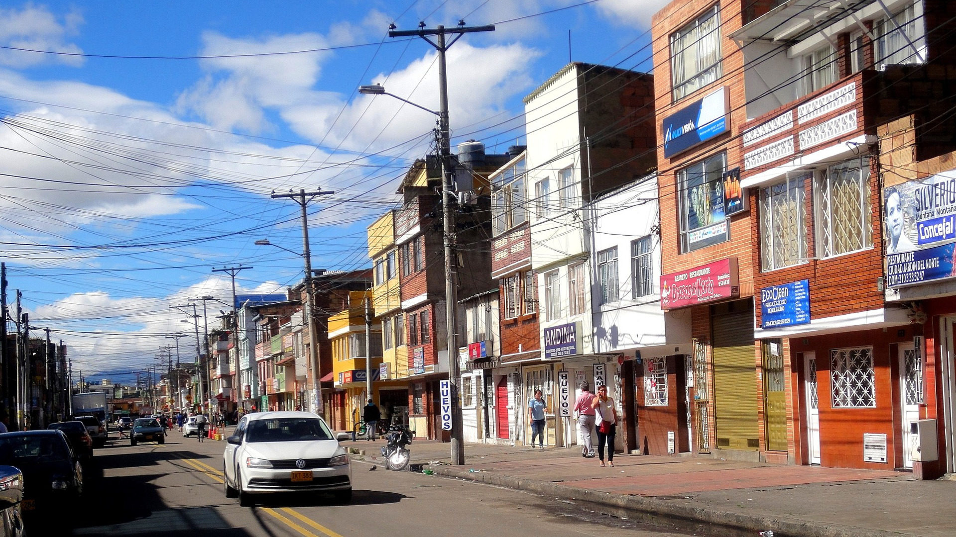 Strasse in Kolumbiens Hauptstadt Bogota