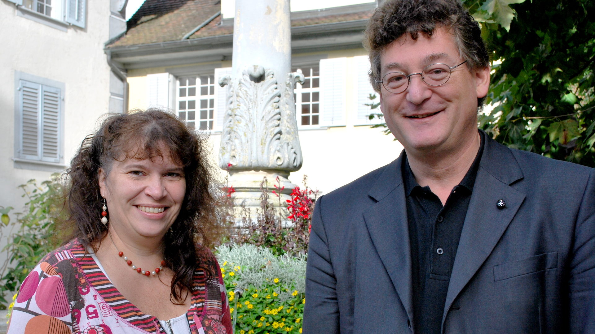 Jeannette Emmenegger, Mentorin, und Agnell Rickenmann, Regens im Seminar St. Beat Luzern