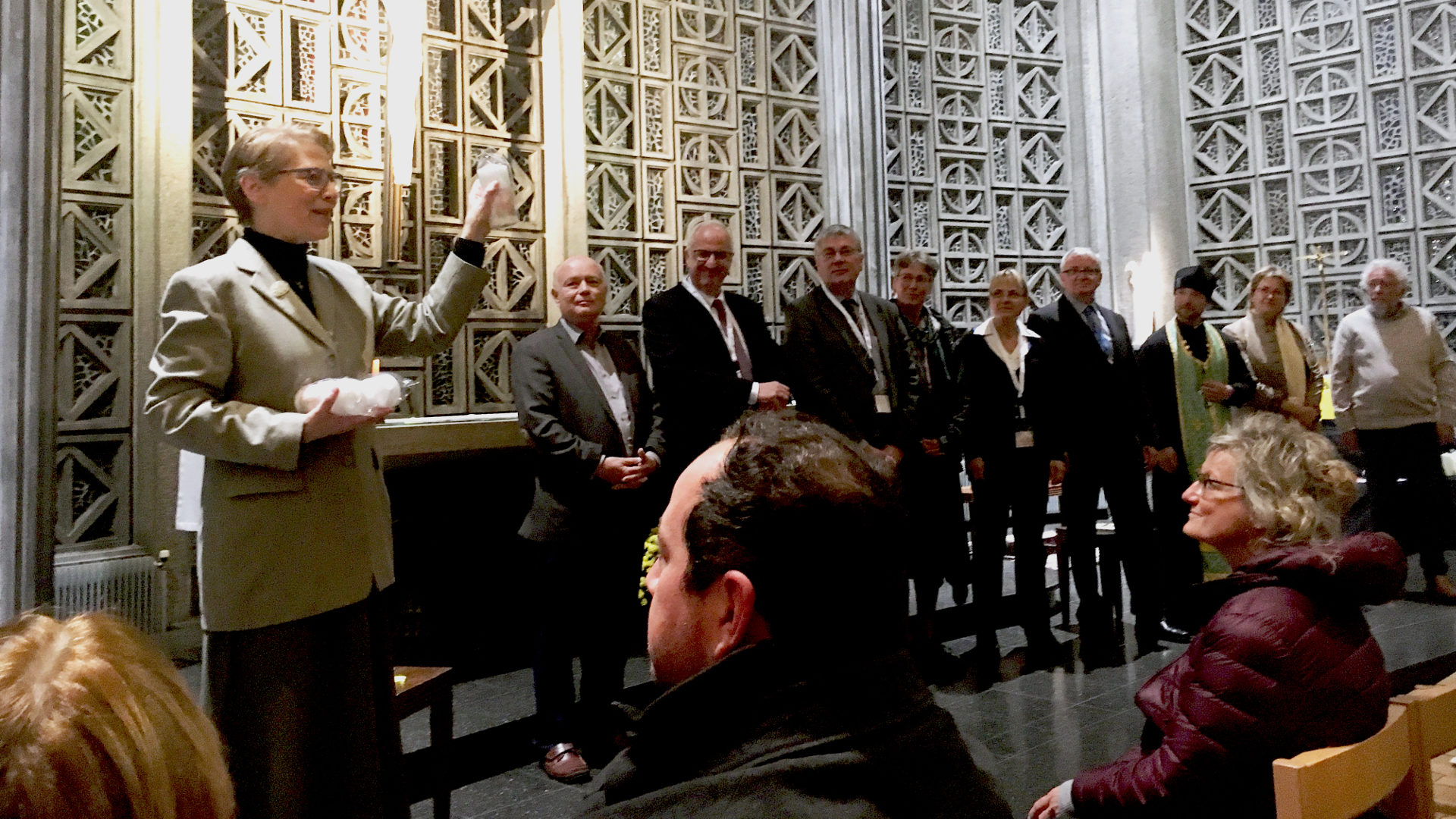Studientag "Ewiges Leben": Referenten in der Kapelle