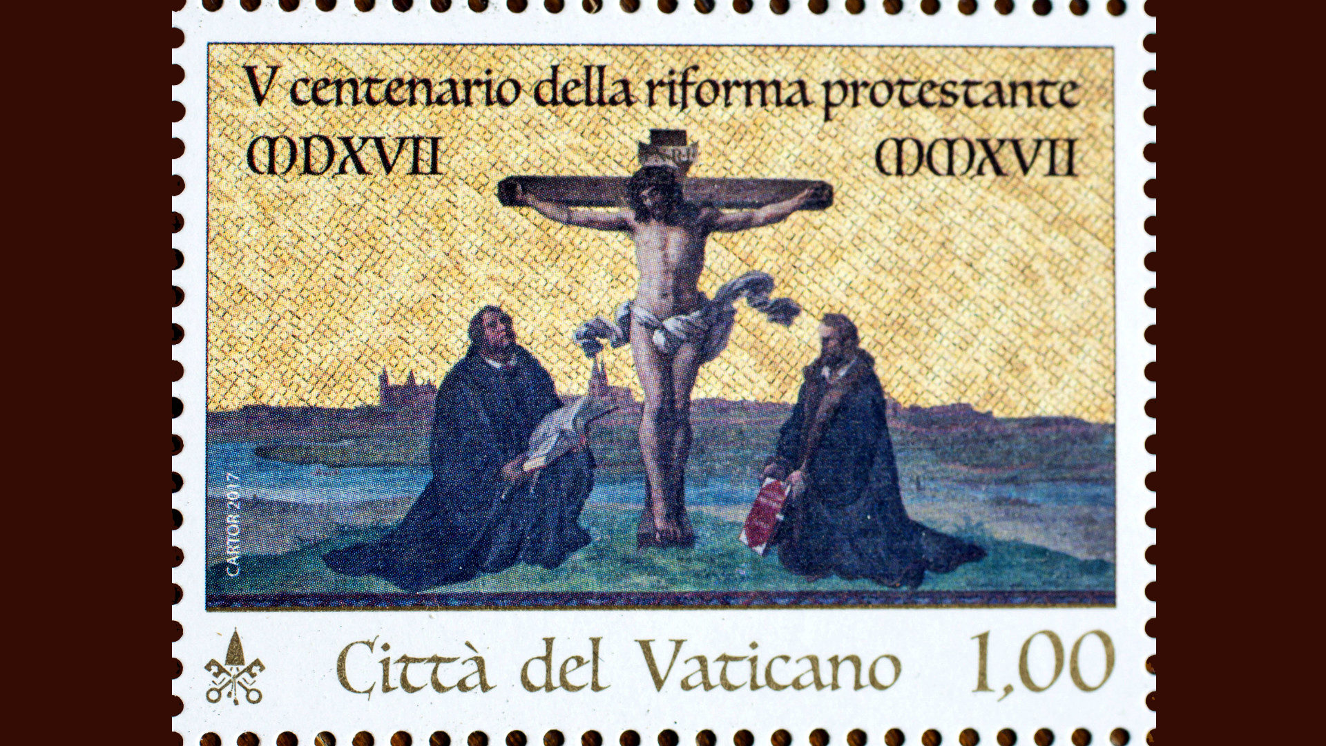 Luther und Melanchthon auf Vatikan-Briefmarke
