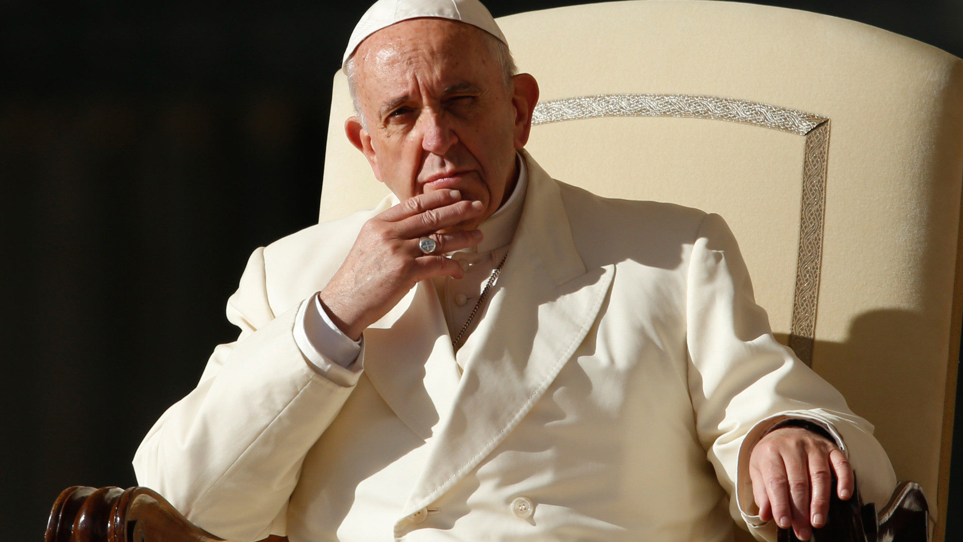 Papst Franziskus während einer Generalaudienz im Vatikan
