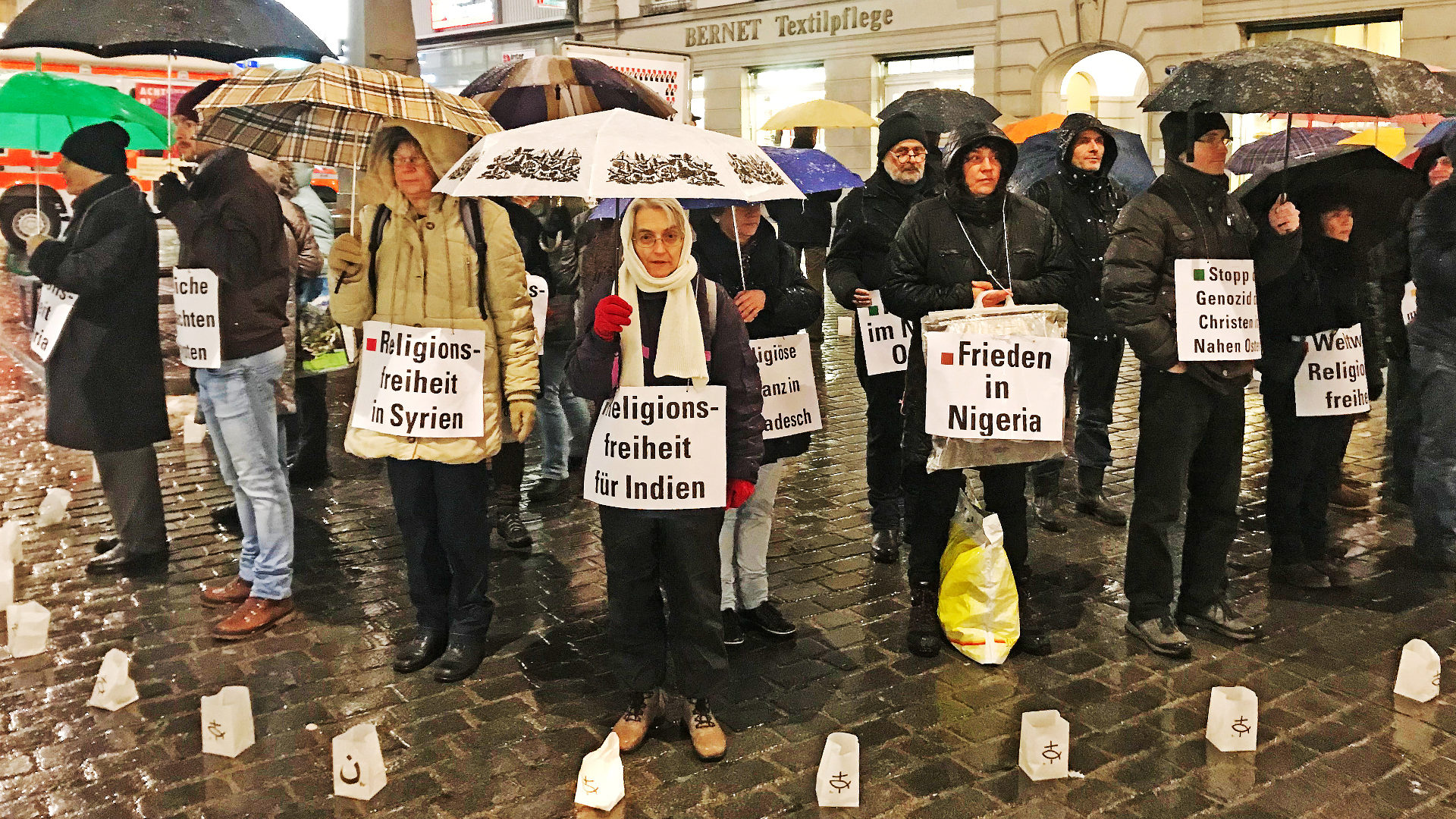 Mahnwache in St. Gallen für verfolgte Christen