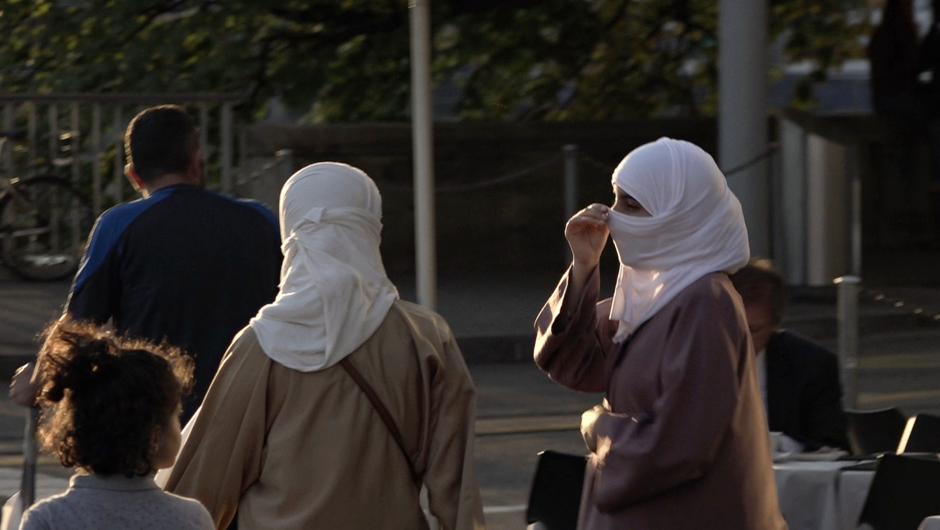 Musliminnen mit Nikab, Zürich 2016