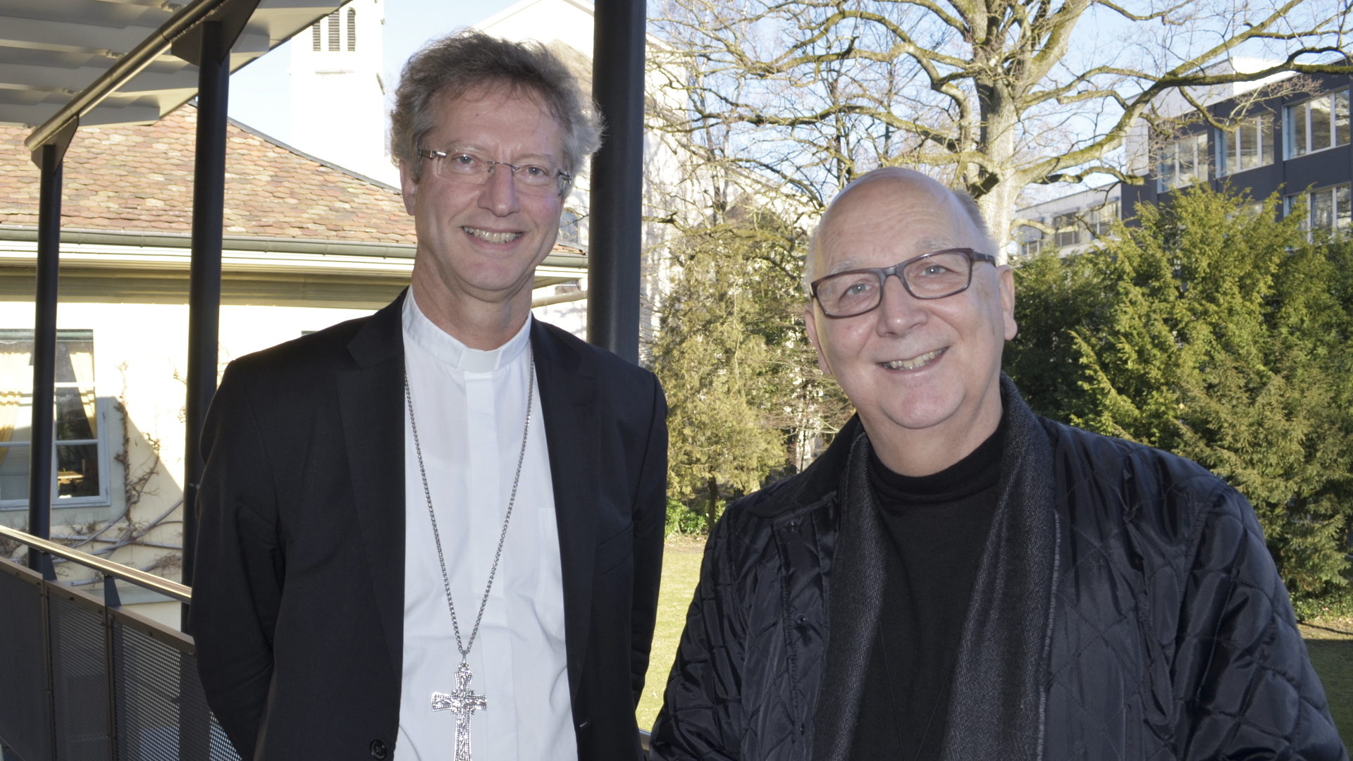 Früher gab es zwei Jugendbischöfe: Alain de Raemy (links) für die Westschweiz und Marian Eleganti