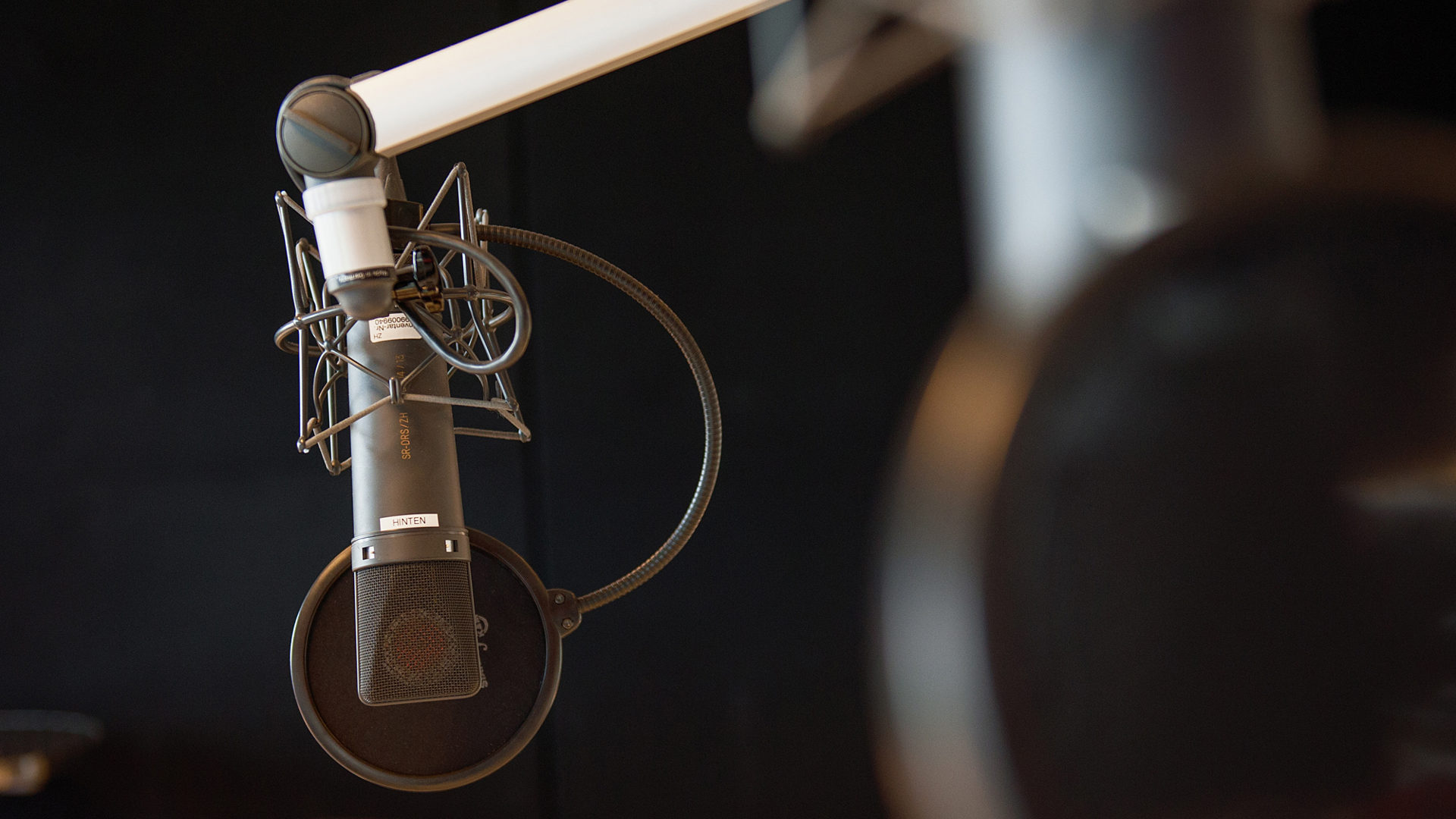 Mikrofon im Radiostudio