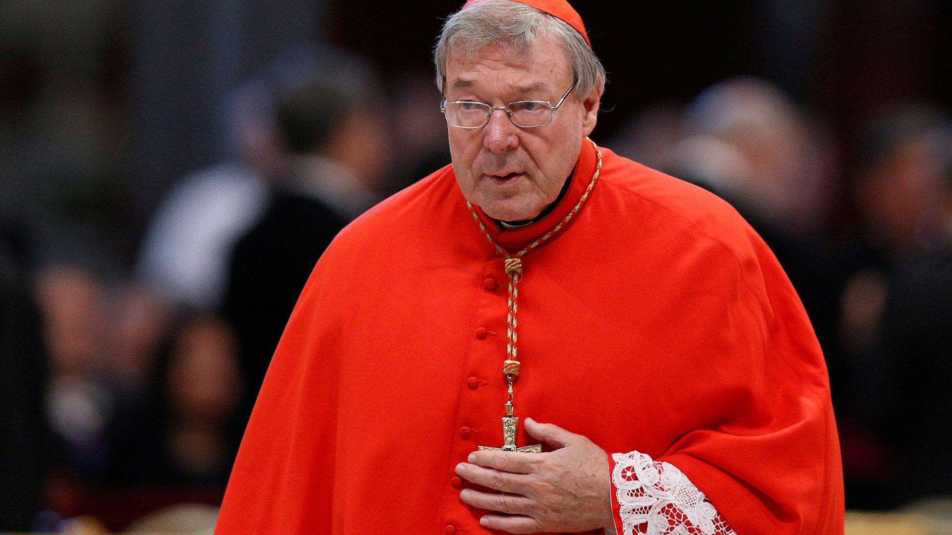 Kardinal George Pell 2015 im Vatikan