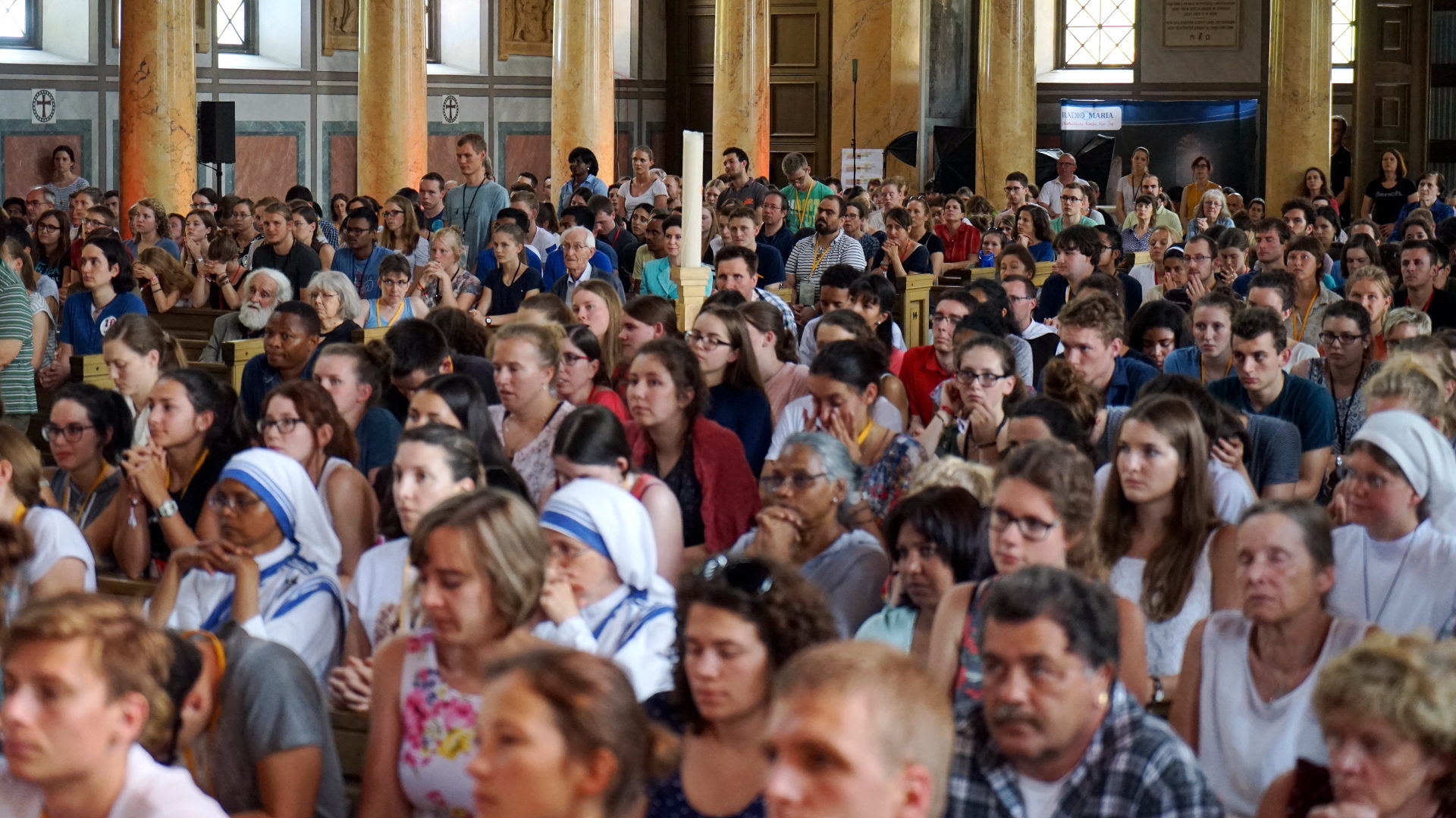 Gottesdienst am Deutschschweizer Weltjugendtag in Zürich im Jahr 2017