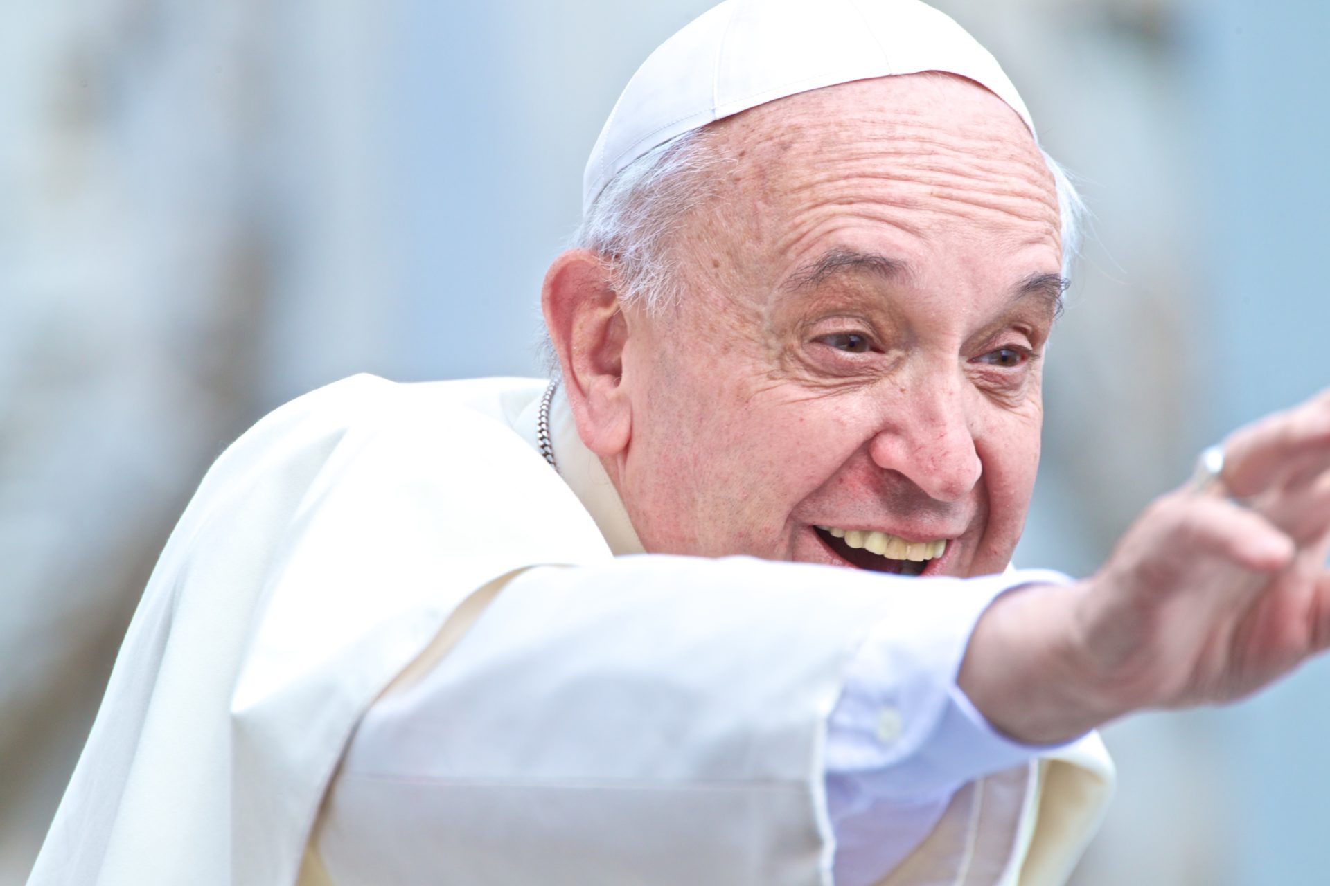 Seine Fröhlichkeit steckt an: Papst Franziskus