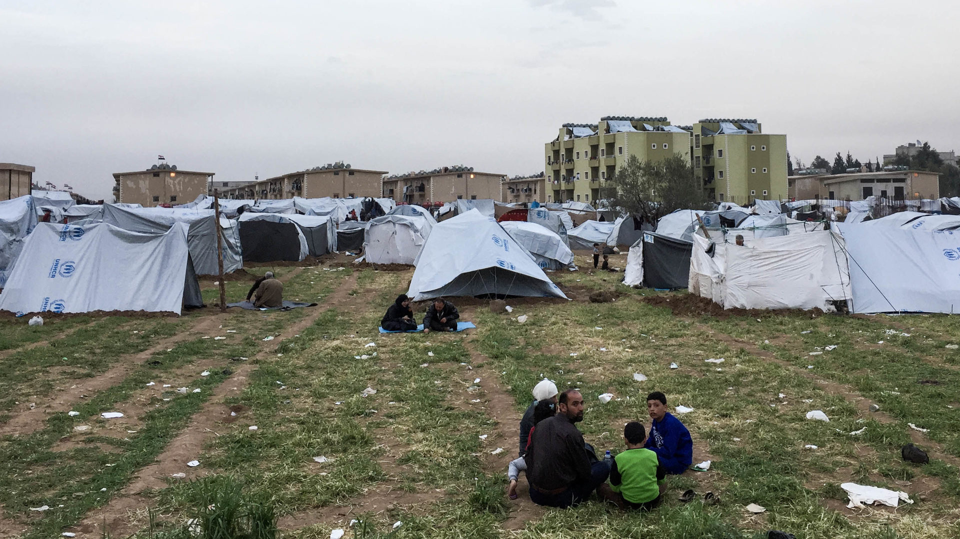 Zeltlager für Flüchtlinge im syrischen Herjallah