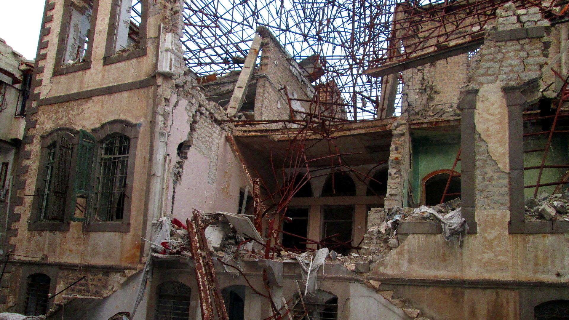 Zerstörtes Haus in Homs