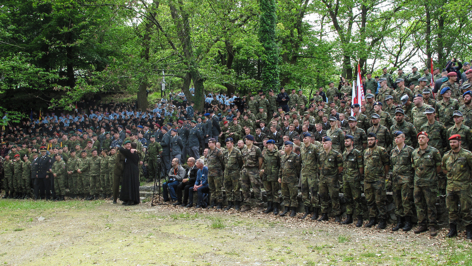 Soldaten an der 60. Internationalen Soldatenwallfahrt in Lourdes, 18. Mai 2018