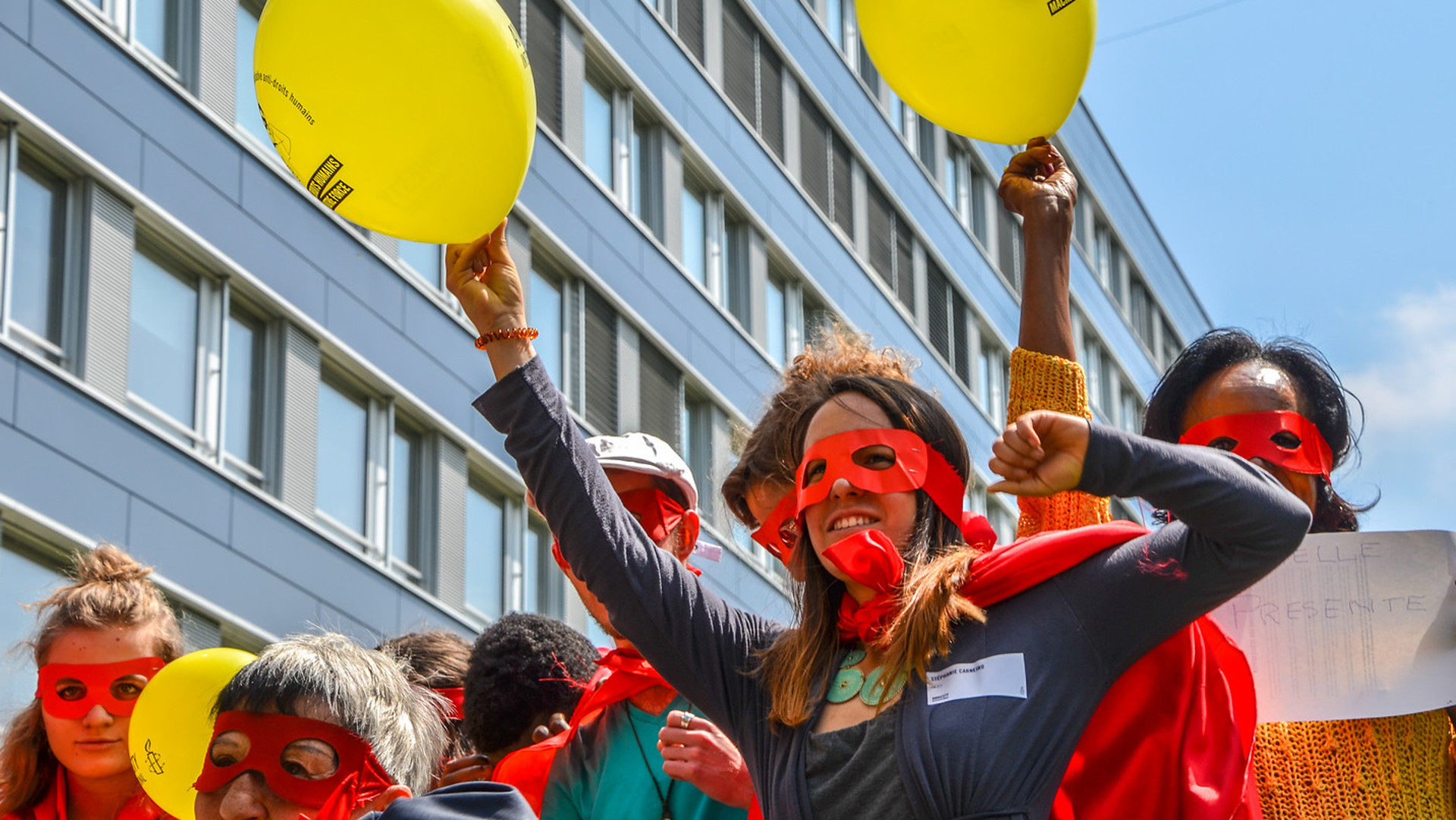 Amnesty-Aktion für Menschenrechte