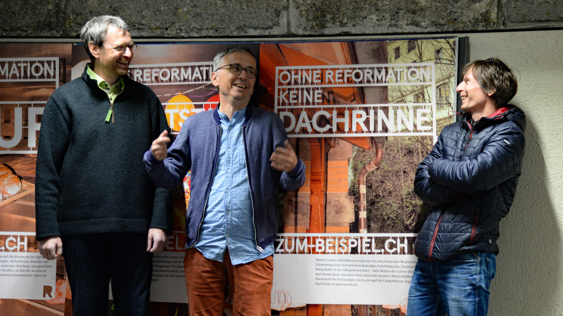 Daniel Schmid Holz, Peter Müller, Paul Gruber (von links)