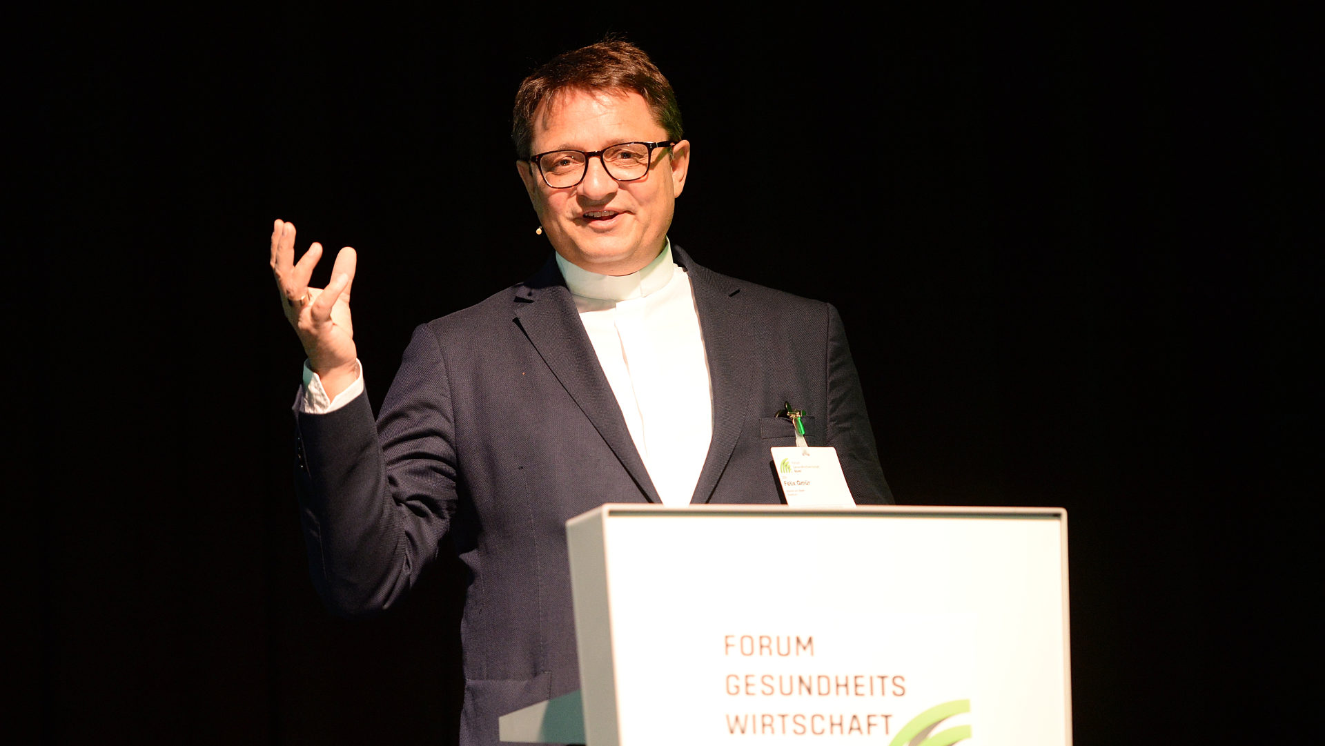 Bischof Felix Gmür referiert am Forum Gesundheitswirtschaft Basel