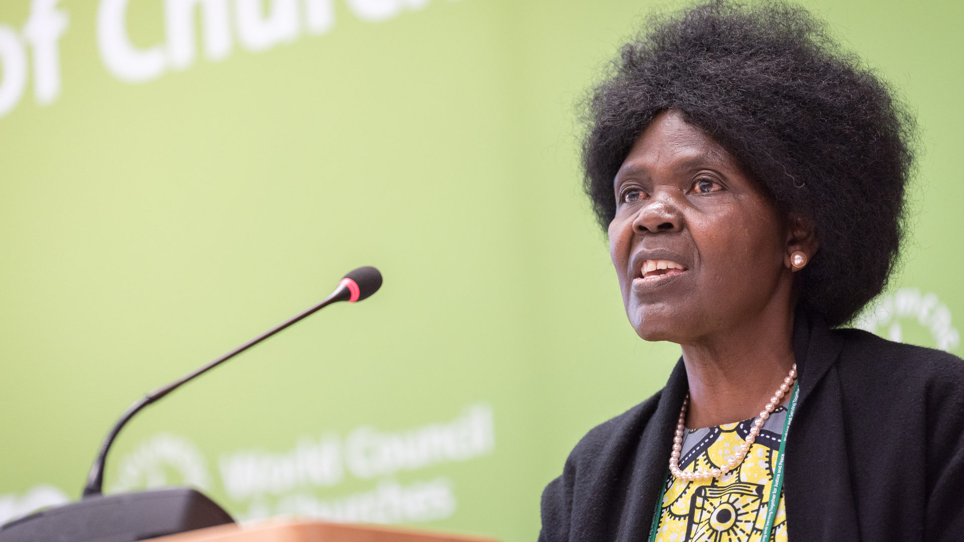 Agnes Abuom, Vorsitzende des ÖRK-Zentralausschusses