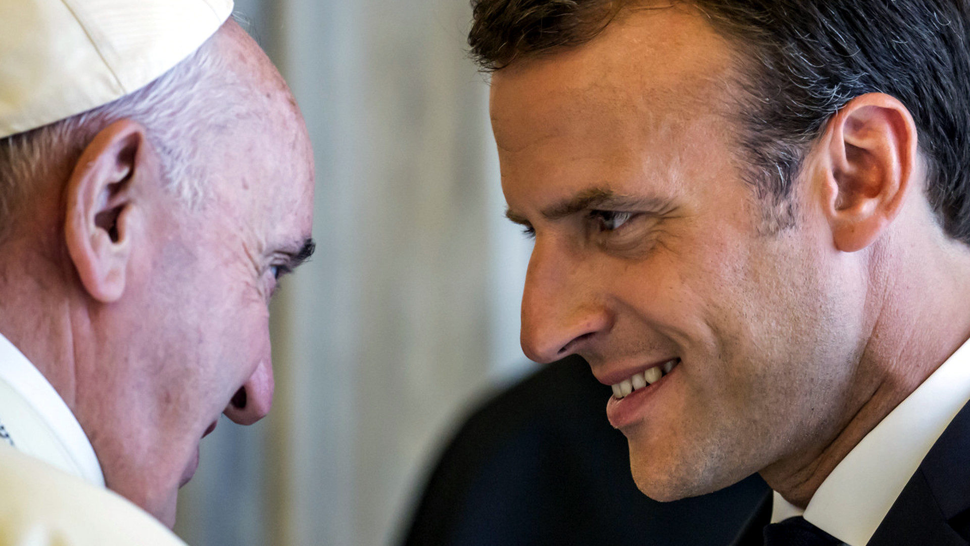 Emmanuel Macron bei Papst Franziskus