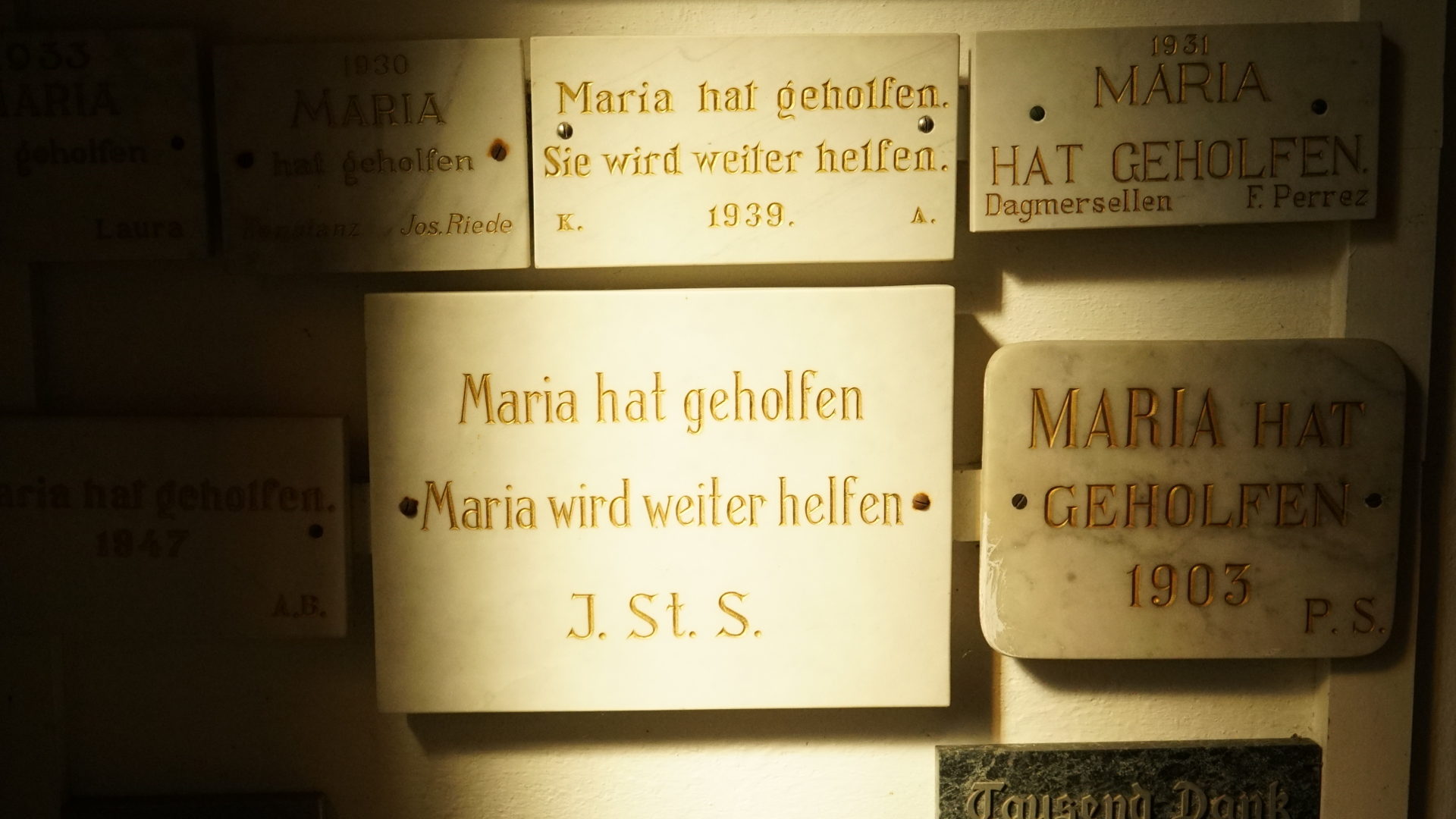 Votivtafeln Kapelle Maria zum Schnee, Rigi Klösterli