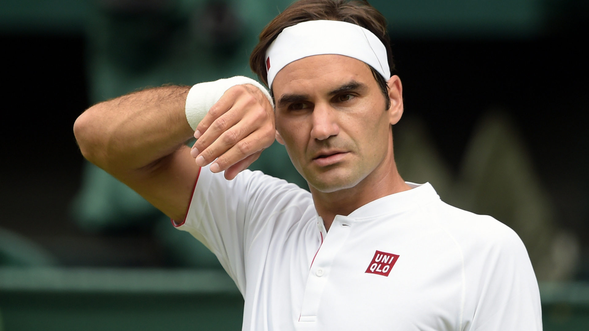 Roger Federer in Wimbledon.