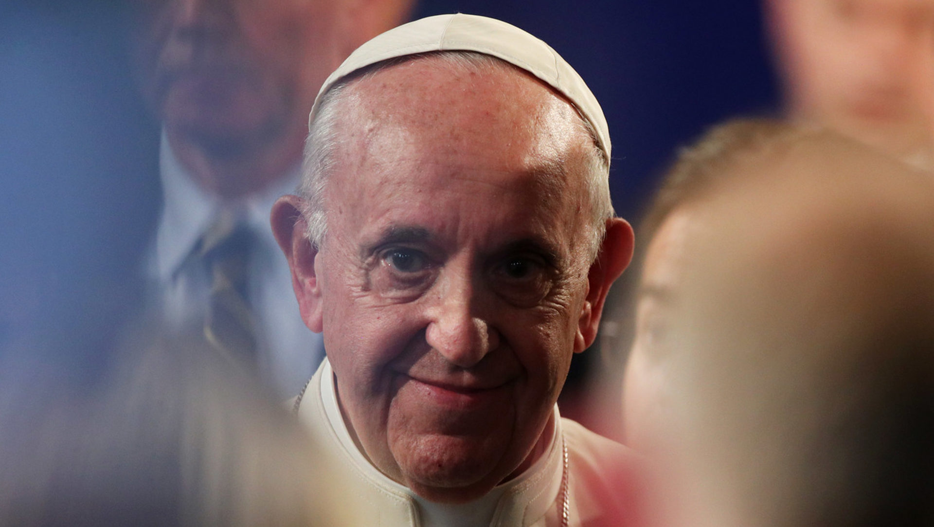 Papst Franziskus nach seiner Rede in Dublin