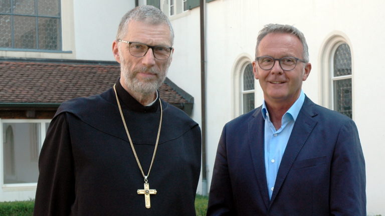 Abt Peter von Sury und Mariano Tschuor | zVg