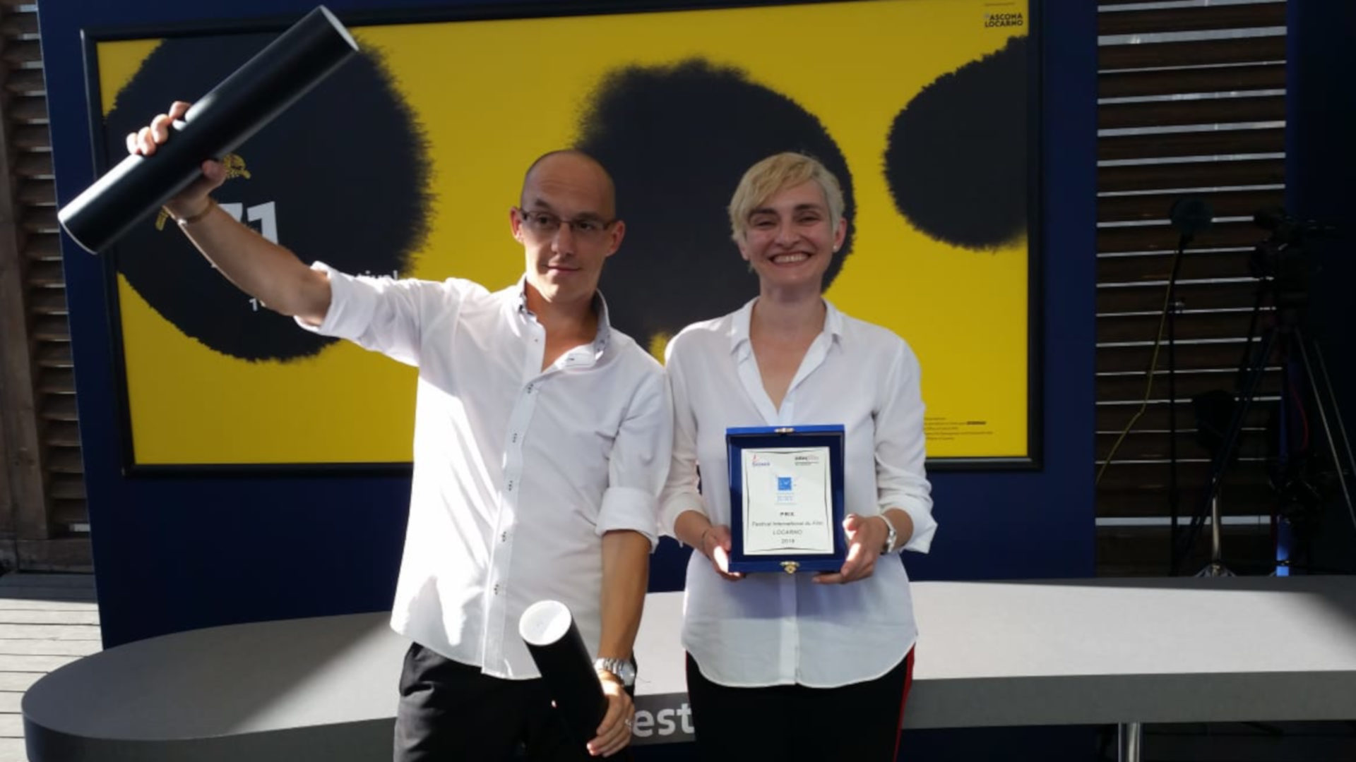 Das Regieduo des Films "Sibel" am Locarno Festival 2018: Guillaume Giovanetti und Cagla Zencirci