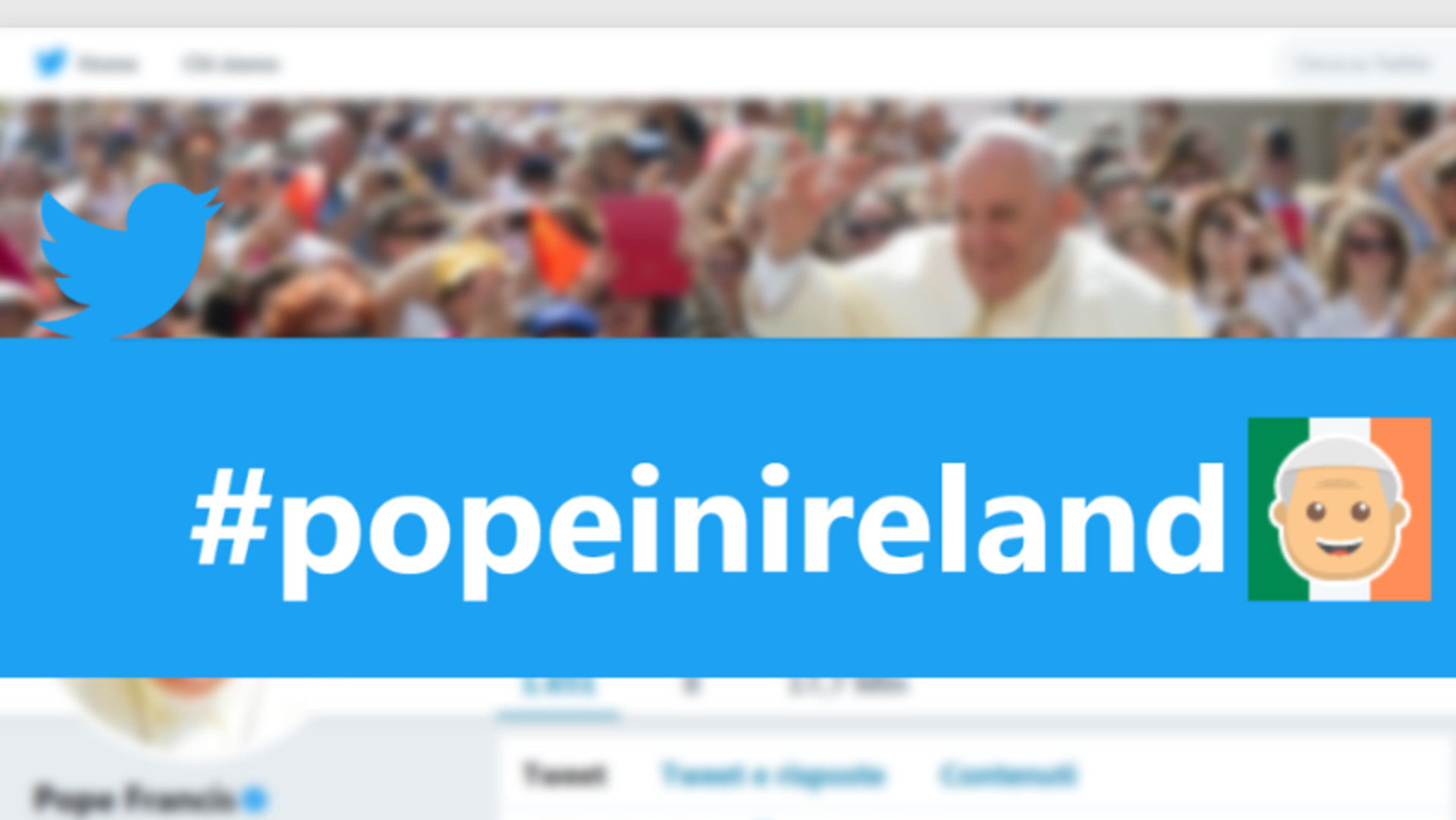 Twitter-Emoji zum Papstbesuch in Irland.