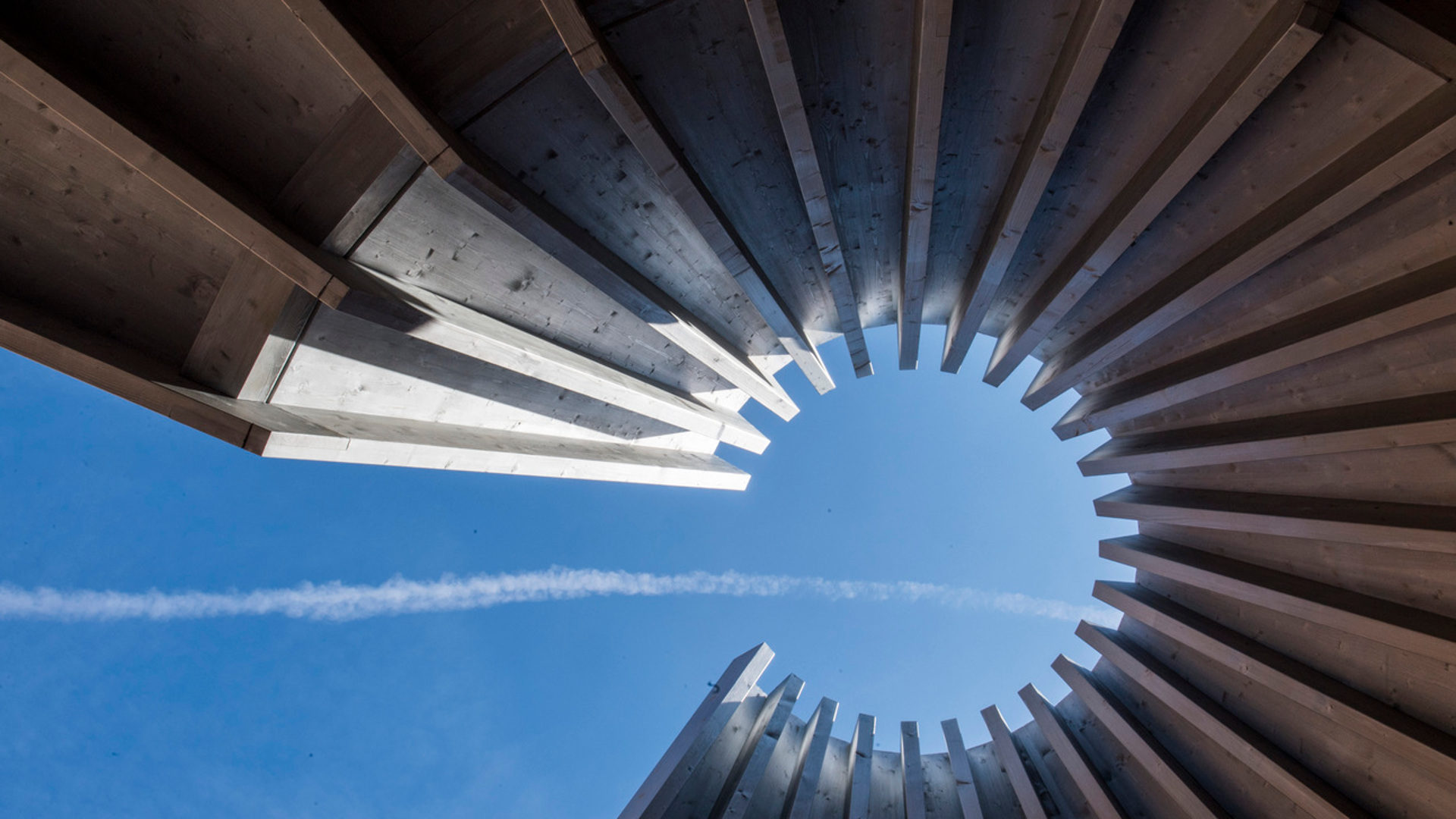 Pavillon der Ausstellung "Mario Botta. Spazio Sacro" in Locarno.