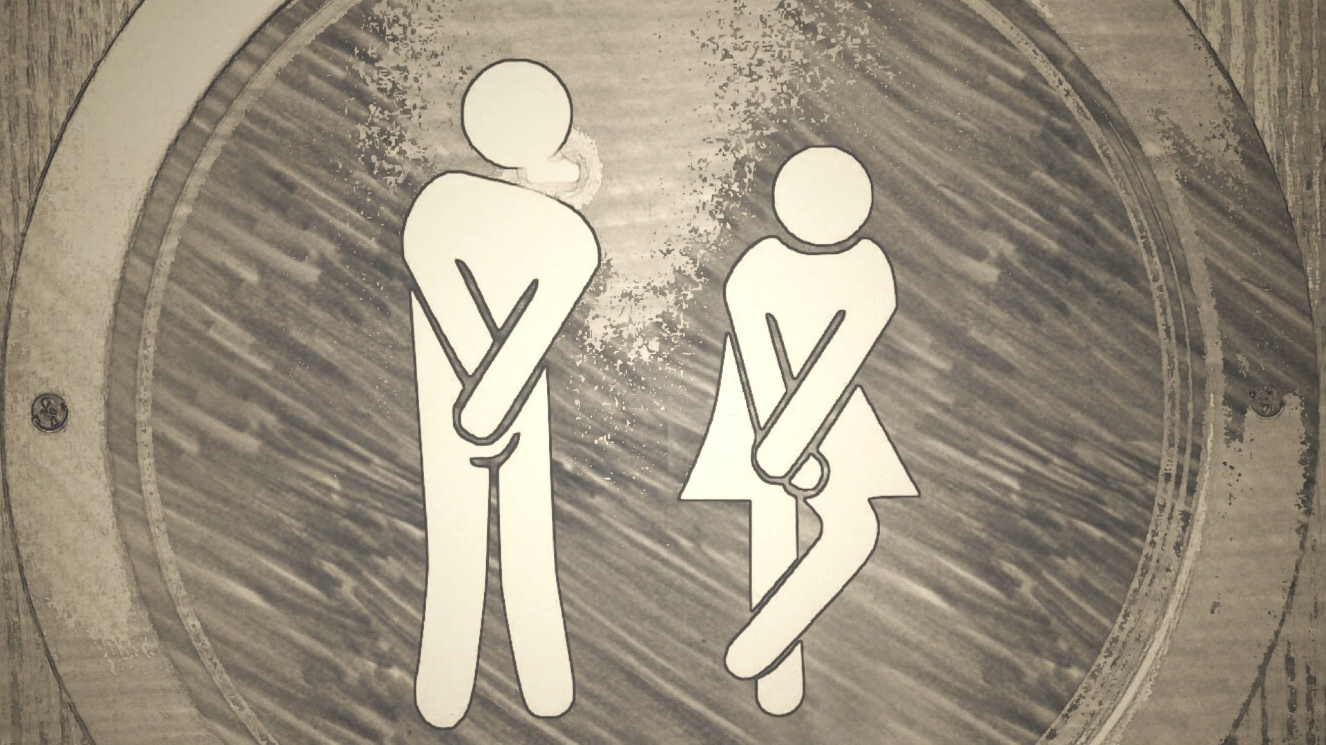 Wenn es kein WC in der Nähe hat.